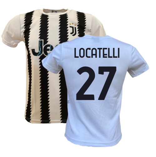 Maglia Juventus Locatelli 27 ufficiale replica 2022/2023 personalizzata